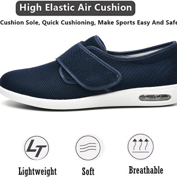 Women’s Breathable Wide Width Diabetic Shoes Lightweight Memory Foam Sneakers - Picture 2 of 6